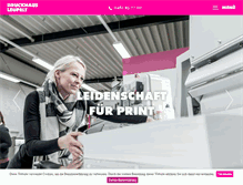 Tablet Screenshot of druckzentrum-flensburg.de